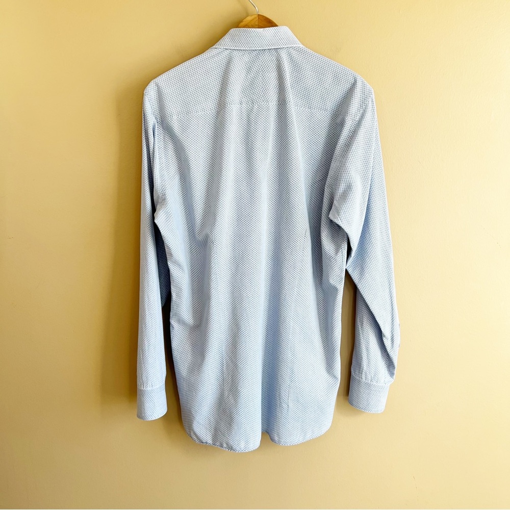 TED BAKER Endurance men’s dress shirt size 15.5 34/35 blue circles dots - Picture 7 of 8